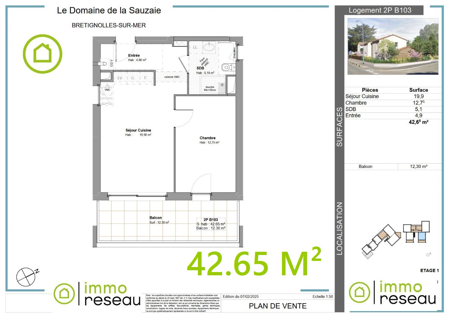 Appartement en frais réduits à BRETIGNOLLES SUR MER (85470) - 3011439312